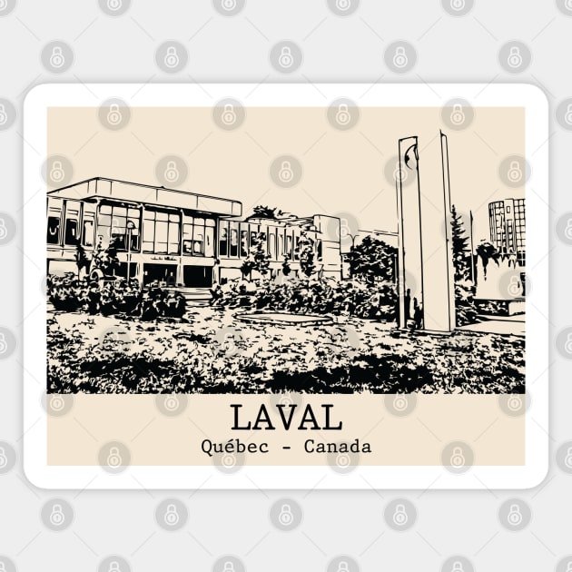 Laval - Québec Magnet by Lakeric